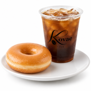 Plain Doughnut + Iced Americano