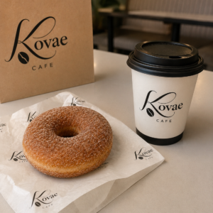 Cinnamon Sugar Doughnut + Cappuccino (Medium)