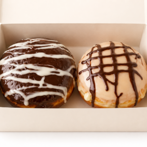 Cream-Filled Glazed Doughnut